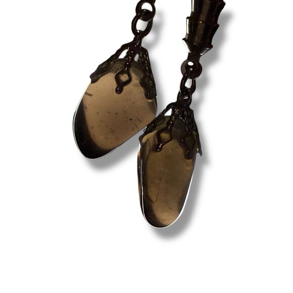 VTG Obsidian Bolo Tie Western Southwestern White Black Braid Cord Leather Unisex - Picture 9 of 12